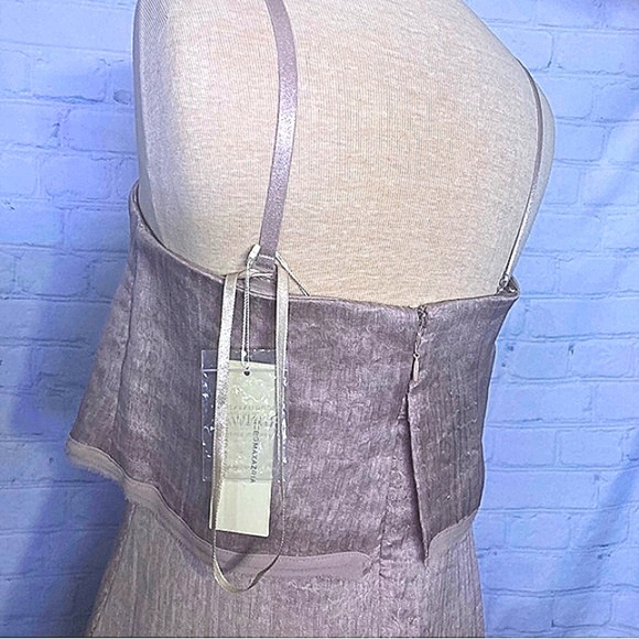 NWT BCBGeneration light mauve dress w sheer overlay - Picture 9 of 16